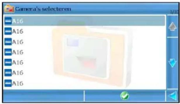 Camera's selecteren A16 A16 A16 A16 A16 A16 A16