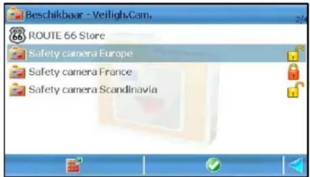 Beschikbaar - Veiligh.Cam. ROUTE 66 Store Safety camera Europe Safety camera France Safety camera Scandinavia