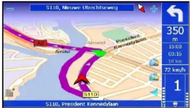 S110, Nieuwe Utrechtseweg A2 Amstel President Kennedylaan S110 President Kennedylaan 350 m 15:08 00:16 14 km 72 km/h 1