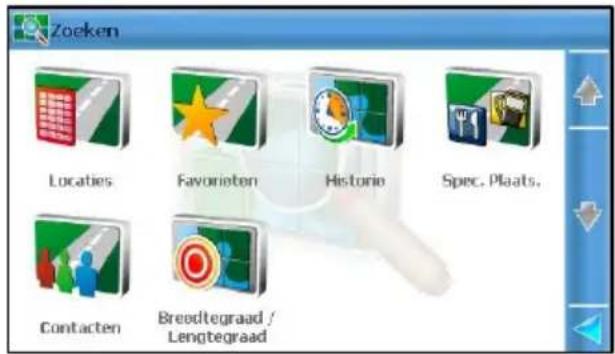 Zoeken Locaties Favorieten Historie Spec. Plaats. Contacten Breedtegraad / Lengtegraad