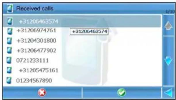 Received calls +31206463574 +31206974761 +31204301800 +31206477902 0721233111 +31205475161 01234567890