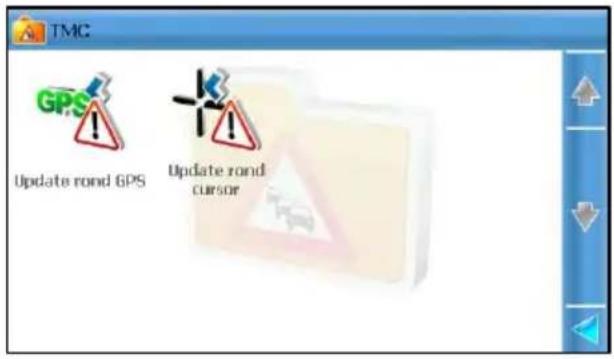 TMC GPS Update rond GPS Update rond cursor