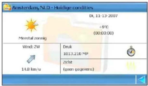 Amsterdam, NLD - Huidige condities DI, 11-13-2007 +6°C (08:00:00) Meestal zonnig Wind: 2W Druk 1013.210 MP 14.8 km/u Zicht (geen gegevens)