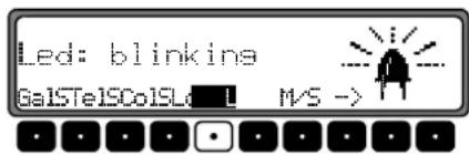Led: blinkina Gal5Te1SCo1SLd 1 M/S ->