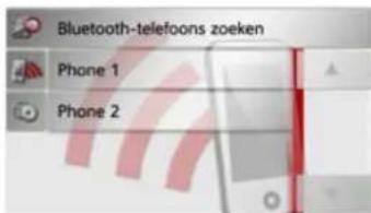 Bluetooth-telefoons zoeken Phone 1 Phone 2