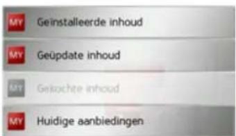 MY Geinstalleerde inhoud MY Geupdate inhoud MY Geischette inhoud MY Huidige aanbiedingen