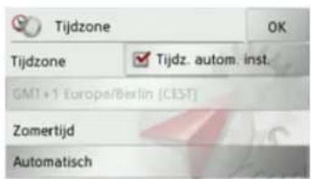 Tijdzone OK Tijdzone ✓ Tijdz. autom. inst. GMT+1 Europe/Berlin (CEST) Zomertijd Automatisch