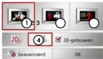① 2 D ④ 3D-gebouwen Geavanceerd OK