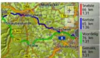 Muhfacker Snelste 66 km 1:31 Kortste 65 km 1:36 Vboordelig 76 km 1:31 Gemokk 66 km 1:31