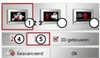 ① ② ③ 2 ④ ⑤ 3D-gebouwen Geavanceerd OK