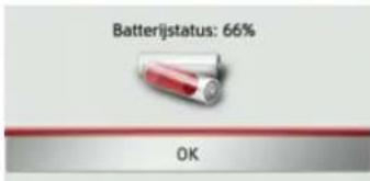 Batterijstatus: 66% OK