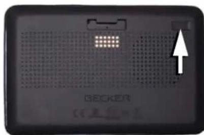 BECKER Traffic Assist Z 215 - Externe antenne aansluiten - 1