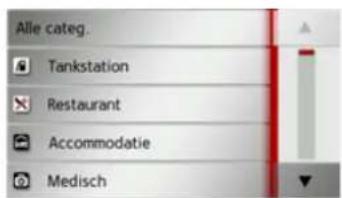 Alle categ. Tankstation Restaurant Accommodatie Medisch