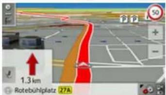 BECKER Traffic Assist Z 215 - De toets Kaartvenster - 4
