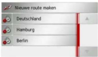 Nieuwe route maken Deutschland Hamburg Berlin