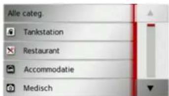 Alle categ. Tankstation Restaurant Accommodatie Medisch