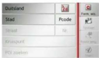 Duitsland Stad Pcode Strast Nr. Kruispunt POI zoeken Form, wls. ###