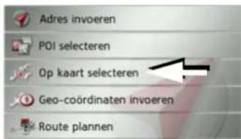 Adres invoeren POI selecteren Op kaart selecteren Geo-coördinaten invoeren Route plannen