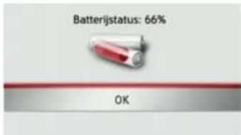 Batterijstatus: 66% OK