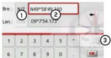 Bre.: N/7 N49°58'49.210 Len.: Grey 09°7'54.173° 1 2 3 4 5 * Pos ③ 6 7 8 9 0 . OK