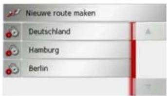 Nieuwe route maken Deutschland Hamburg Berlin