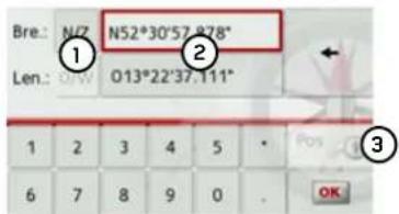 Bre.: N/2 N52°30'57.878" 1 2 Len.: 013°22'37.111" 1 2 3 4 5 * 6 7 8 9 0 . OK 3