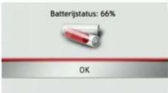 Batterijstatus: 66% OK