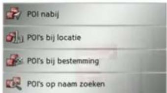 POI nabij POI's bij locatie POI's bij bestemming POI's op naam zoeken