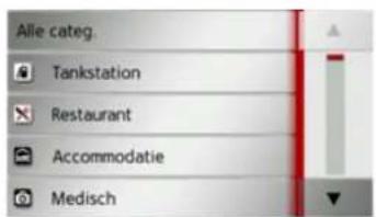 Alle categ. Tankstation Restaurant Accommodatie Medisch