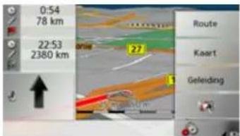 0:54 78 km 22-53 2380 km Route Kaert Geleiding