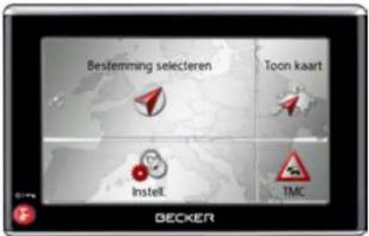 Bestemming selecteren Toon kaart Instell TMC DECKER