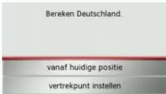 Bereken Deutschland. vanaf huidige positie vertrekpunt instellen