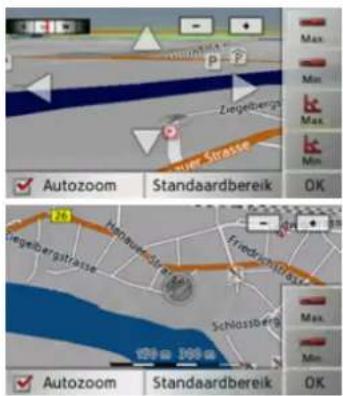 BECKER Traffic Assist Z103 - Zoompercentages en kaarthoek wijzi- gen - 1
