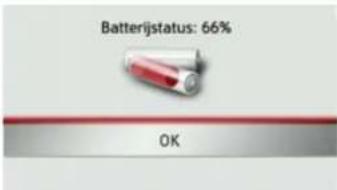 Batterijstatus: 66% OK