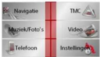 Navigatie TMC Muziek/Foto's Video Telefoon Instellingen