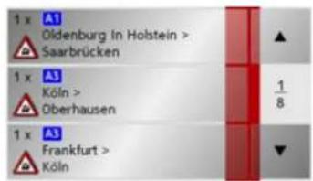 1 x A1 Oldenburg In Holstein > Saarbrücken ▲ 1 x A3 Köln > Oberhausen 1/8 1 x A3 Frankfurt > Köln ▼