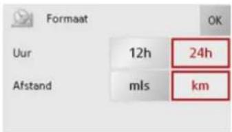 Formaat Uur 12h 24h Afstand mls km