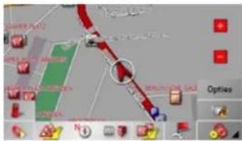 BECKER Traffic Assist Pro Z 250 - Kaartweergave met toolbar - 2