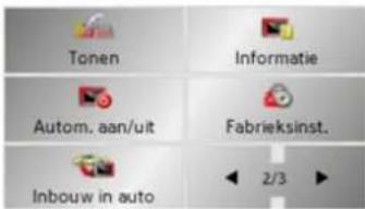 Tonen Informatie Autom. aan/uit Fabrieksinst. Inbouw in auto 2/3