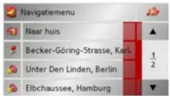Navigatiemenu Naar huis Becker-Göring-Strasse, Karl. Unter Den Linden, Berlin Elbchaussee, Hamburg