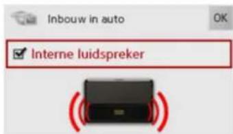 Inbouw in auto Interne luidspreker