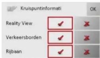 Kruispuntinformati OK Reality View ✓ ✗ Verkeersborden ✓ ✗ Rijbaan ✓ ✗