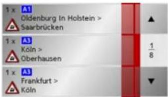1 x A1 Oldenburg In Holstein > Saarbrücken 1 x A3 Köln > Oberhausen 1 x A3 Frankfurt > Köln
