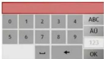 0 1 2 3 4 ABC 5 6 7 8 9 ÄÜ ← ← 123 OK