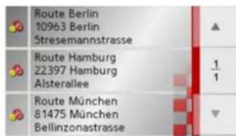 BECKER Traffic Assist Pro Z 250 - Routelijst - 1