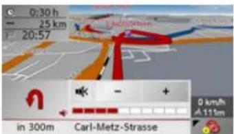 0:30 h 25 km 20:57 in 300m Carl-Metz-Strasse 0 km/h +111m