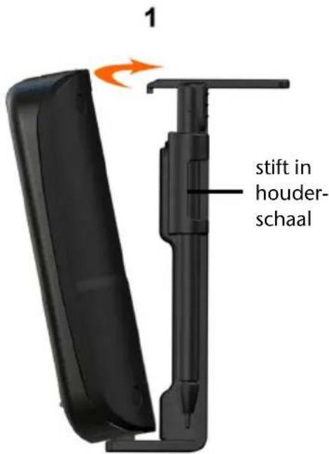 1 stift in houder- schaal