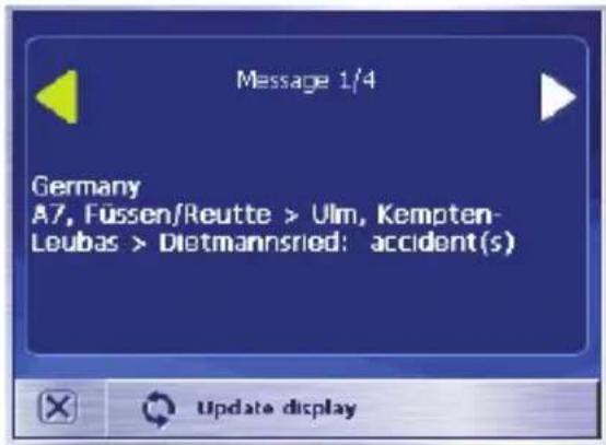 Message 1/4 Germany A7, Füssen/Reutte > Ulm, Kempten- Leubas > Dietmannsried: accident(s) Update display