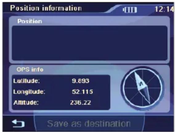 BLAUPUNKT TravelPilot 100 - Positie opslaan - 3