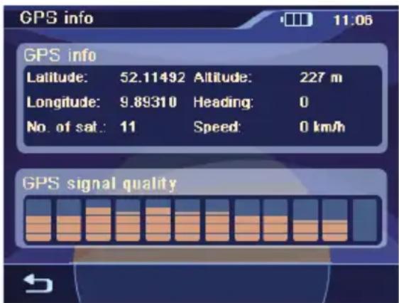 BLAUPUNKT TravelPilot 100 - GPS-info weergeven - 4